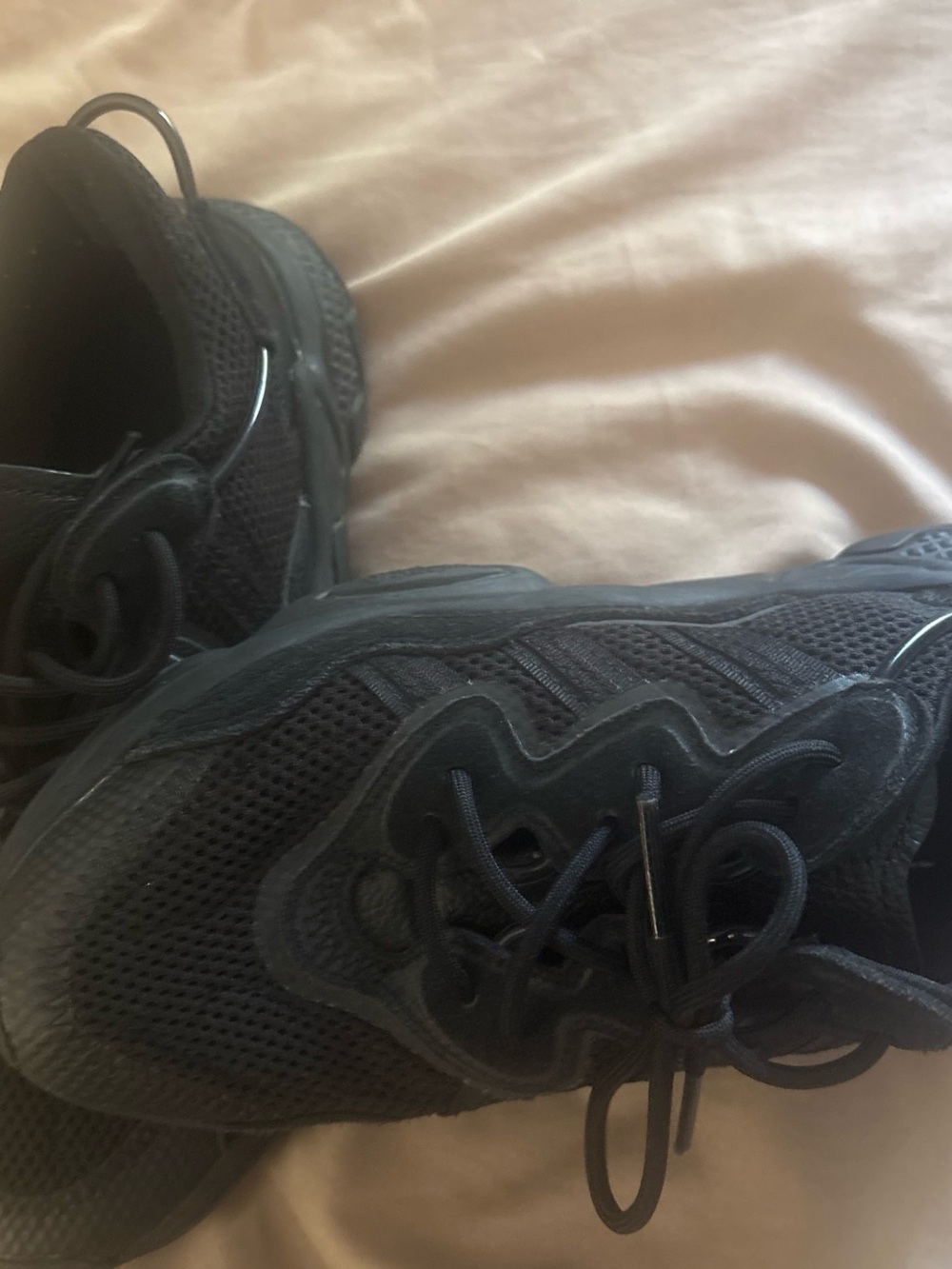 adidas Men's All-Black Mesh Training Sneakers